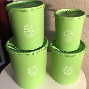 Vintage Tupperware canister set